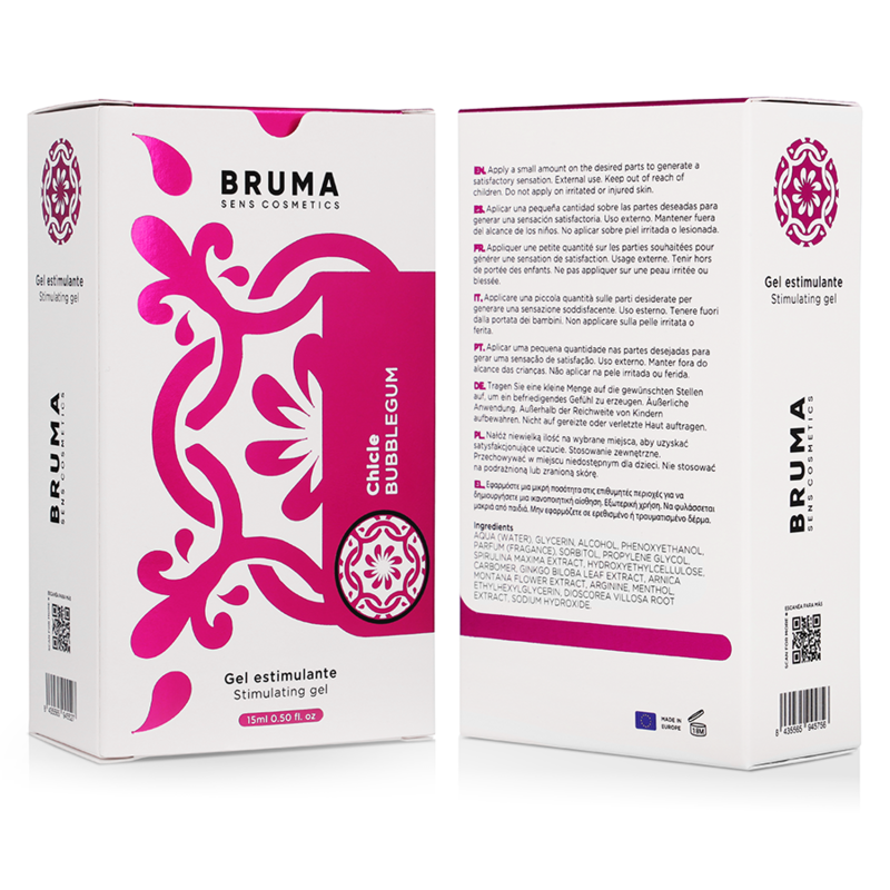 BRUMA - POTENTE GEL INTENSIFICADOR ORGASMOS SABOR CHICLE 15 ML