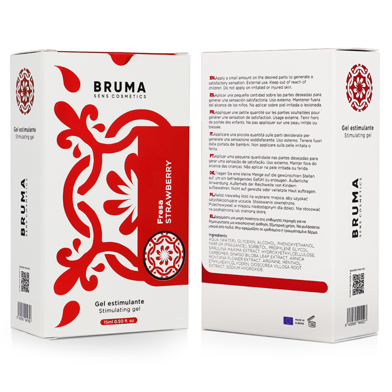 BRUMA - POTENTE GEL INTENSIFICADOR ORGASMOS SABOR FRESA 15 ML