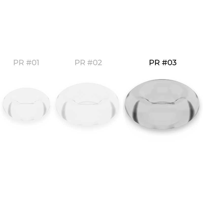 POWERING - SUPER FLEXIBLE Y RESISTENTE ANILLO PENE 5CM PR03 CLEAR
