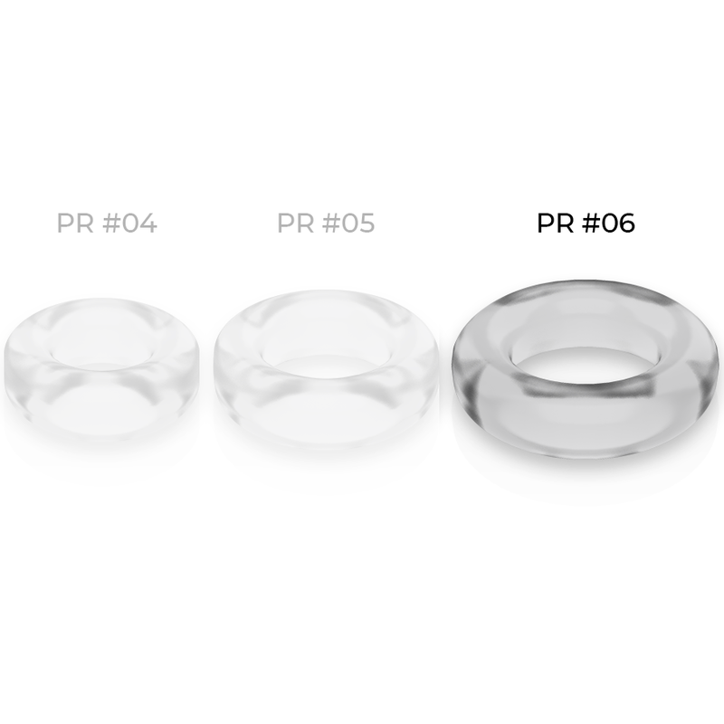 POWERING - SUPER FLEXIBLE Y RESISTENTE ANILLO PENE 5.5CM PR06 CLEAR