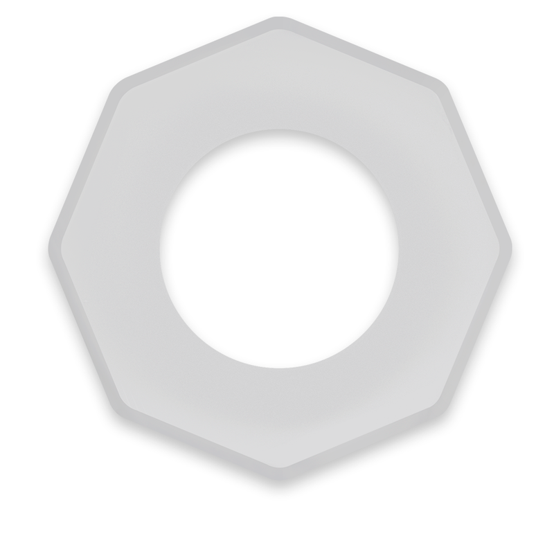 POWERING - SUPER FLEXIBLE Y RESISTENTE ANILLO PENE 5CM PR10 CLEAR