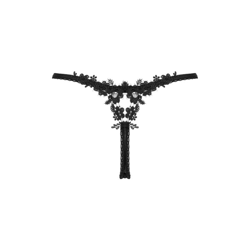 OBSESSIVE - CELIA NOIR TANGA M/L
