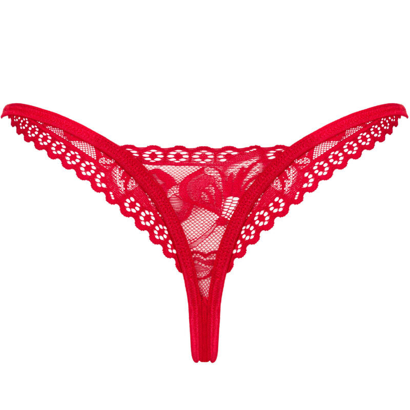 OBSESSIVE - LACELOVE TANGA ROJO M/L