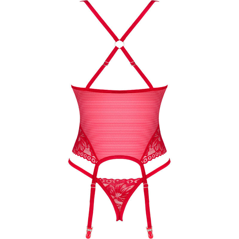 OBSESSIVE - LACELOVE CORSET ROJO M/L