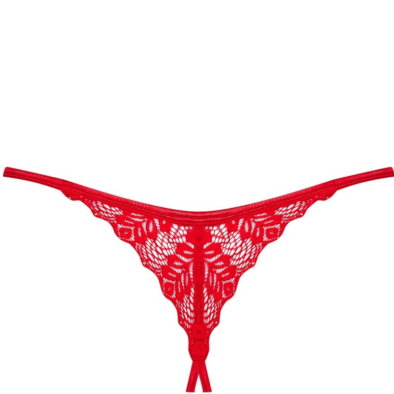 OBSESSIVE - INGRIDIA TANGA CROTCHLESS ROJO XS/S