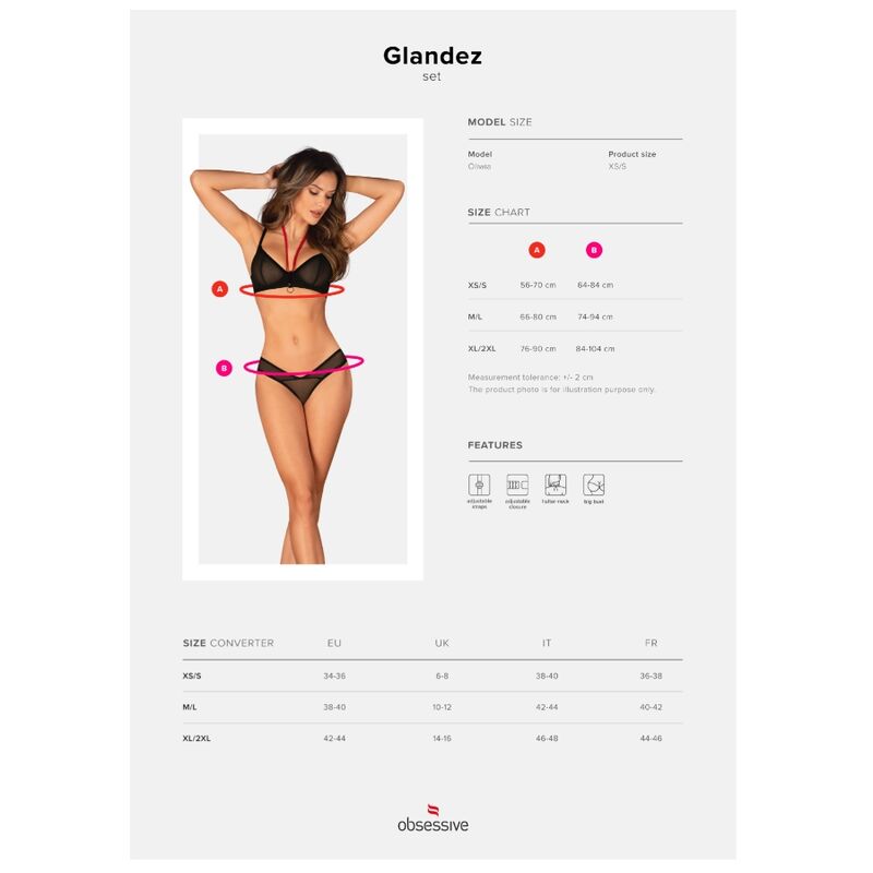 OBSESSIVE - GLANDEZ SET DOS PIEZAS M/L